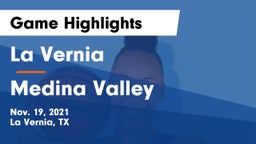 La Vernia  vs Medina Valley Game Highlights - Nov. 19, 2021