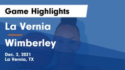 La Vernia  vs Wimberley  Game Highlights - Dec. 2, 2021