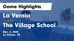 La Vernia  vs The Village School Game Highlights - Dec. 3, 2022