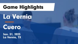 La Vernia  vs Cuero  Game Highlights - Jan. 31, 2023