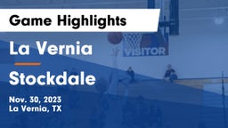 La Vernia  vs Stockdale  Game Highlights - Nov. 30, 2023