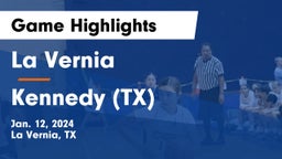 La Vernia  vs  Kennedy  (TX) Game Highlights - Jan. 12, 2024