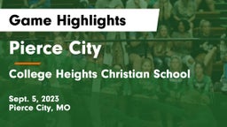 Pierce City  vs College Heights Christian School Game Highlights - Sept. 5, 2023