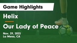 Helix  vs Our Lady of Peace Game Highlights - Nov. 29, 2023