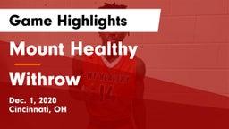 Mount Healthy  vs Withrow  Game Highlights - Dec. 1, 2020