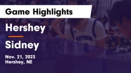 Hershey  vs Sidney  Game Highlights - Nov. 21, 2023
