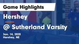 Hershey  vs @ Sutherland Varsity Game Highlights - Jan. 14, 2020