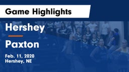 Hershey  vs Paxton  Game Highlights - Feb. 11, 2020