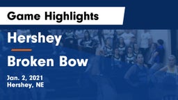 Hershey  vs Broken Bow  Game Highlights - Jan. 2, 2021