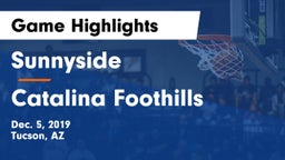 Sunnyside  vs Catalina Foothills  Game Highlights - Dec. 5, 2019