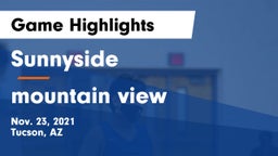 Sunnyside  vs mountain view Game Highlights - Nov. 23, 2021