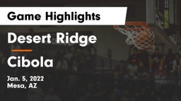 Desert Ridge  vs Cibola Game Highlights - Jan. 5, 2022