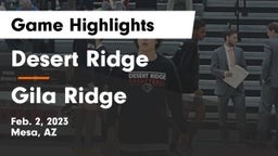 Desert Ridge  vs Gila Ridge  Game Highlights - Feb. 2, 2023