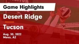 Desert Ridge  vs Tucson Game Highlights - Aug. 30, 2022