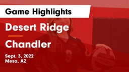 Desert Ridge  vs Chandler  Game Highlights - Sept. 3, 2022