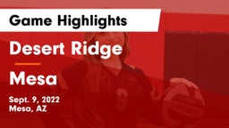 Desert Ridge  vs Mesa   Game Highlights - Sept. 9, 2022
