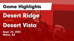 Desert Ridge  vs Desert Vista  Game Highlights - Sept. 22, 2022