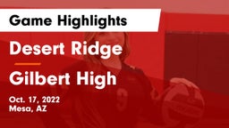 Desert Ridge  vs Gilbert High Game Highlights - Oct. 17, 2022