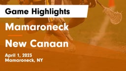 Mamaroneck  vs New Canaan  Game Highlights - April 1, 2023