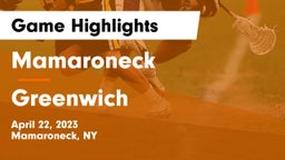 Mamaroneck  vs Greenwich  Game Highlights - April 22, 2023