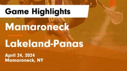 Mamaroneck  vs Lakeland-Panas Game Highlights - April 24, 2024