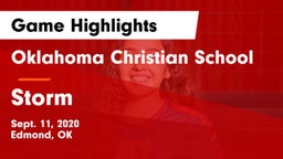 Oklahoma Christian School vs Storm Game Highlights - Sept. 11, 2020