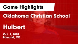 Oklahoma Christian School vs Hulbert  Game Highlights - Oct. 1, 2020