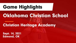 Oklahoma Christian School vs Christian Heritage Academy Game Highlights - Sept. 14, 2021