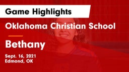Oklahoma Christian School vs Bethany  Game Highlights - Sept. 16, 2021