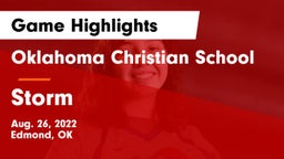 Oklahoma Christian School vs Storm  Game Highlights - Aug. 26, 2022