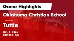 Oklahoma Christian School vs Tuttle  Game Highlights - Oct. 5, 2023