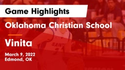 Oklahoma Christian School vs Vinita  Game Highlights - March 9, 2022