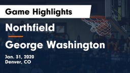 Northfield  vs George Washington  Game Highlights - Jan. 31, 2020
