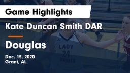 Kate Duncan Smith DAR  vs Douglas  Game Highlights - Dec. 15, 2020