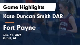 Kate Duncan Smith DAR  vs Fort Payne  Game Highlights - Jan. 31, 2022