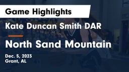 Kate Duncan Smith DAR  vs North Sand Mountain  Game Highlights - Dec. 5, 2023