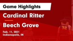 Cardinal Ritter  vs Beech Grove  Game Highlights - Feb. 11, 2021