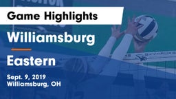 Williamsburg  vs Eastern  Game Highlights - Sept. 9, 2019