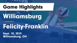 Williamsburg  vs Felicity-Franklin  Game Highlights - Sept. 10, 2019