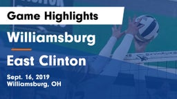 Williamsburg  vs East Clinton  Game Highlights - Sept. 16, 2019