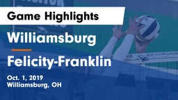 Williamsburg  vs Felicity-Franklin  Game Highlights - Oct. 1, 2019