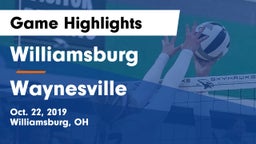 Williamsburg  vs Waynesville  Game Highlights - Oct. 22, 2019