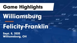Williamsburg  vs Felicity-Franklin Game Highlights - Sept. 8, 2020