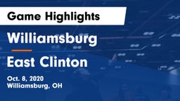 Williamsburg  vs East Clinton  Game Highlights - Oct. 8, 2020
