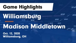 Williamsburg  vs Madison Middletown Game Highlights - Oct. 12, 2020