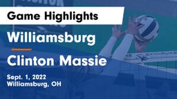 Williamsburg  vs Clinton Massie Game Highlights - Sept. 1, 2022