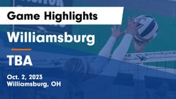 Williamsburg  vs TBA Game Highlights - Oct. 2, 2023