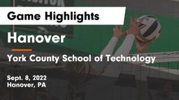 Hanover  vs York County School of Technology Game Highlights - Sept. 8, 2022