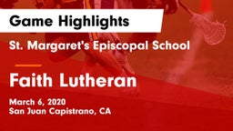 St. Margaret's Episcopal School vs Faith Lutheran  Game Highlights - March 6, 2020