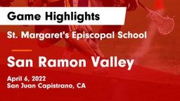 St. Margaret's Episcopal School vs San Ramon Valley  Game Highlights - April 6, 2022